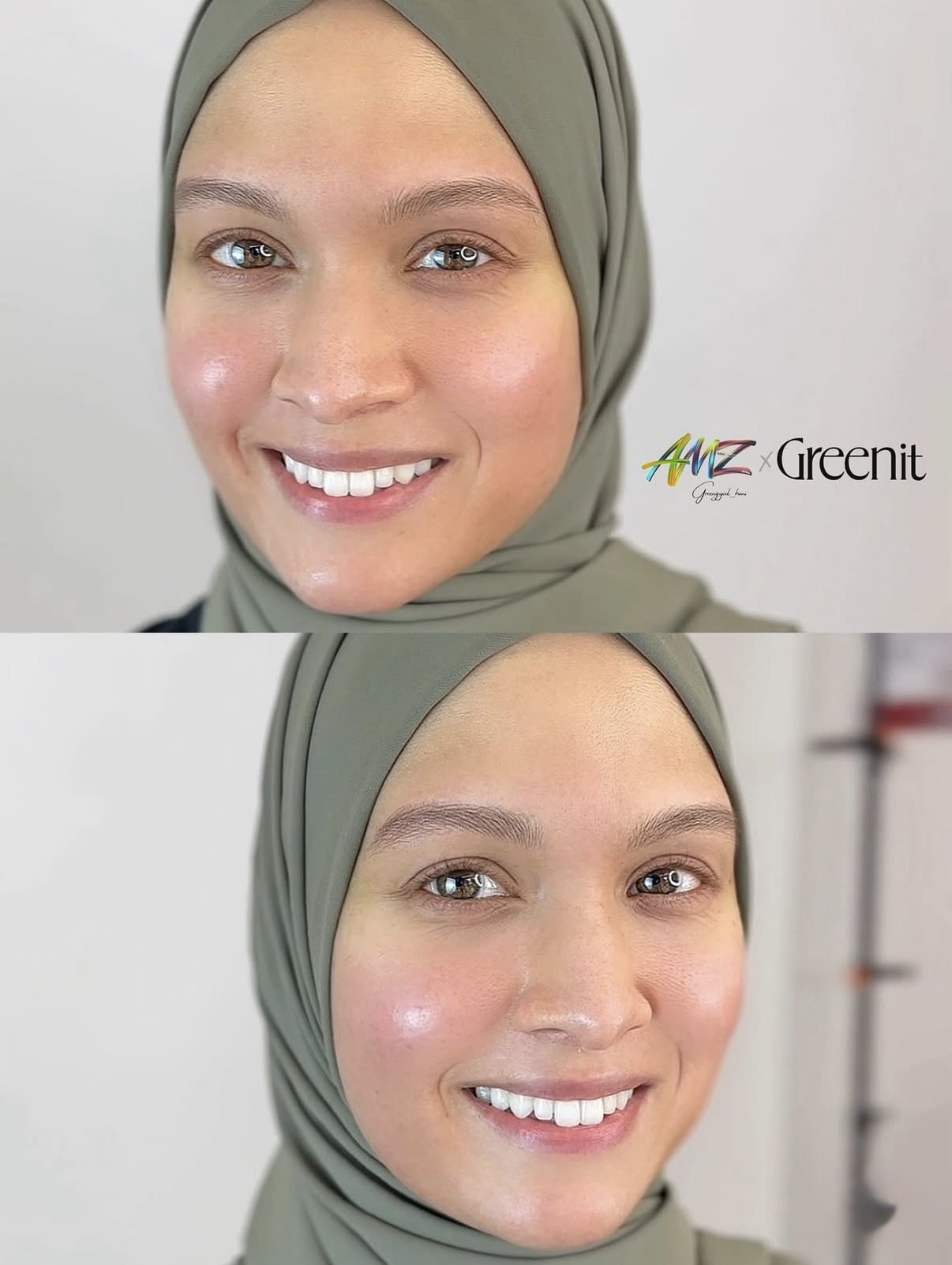 PMU eyebrow tattoo Jakarta client - Korean hair stroke technique